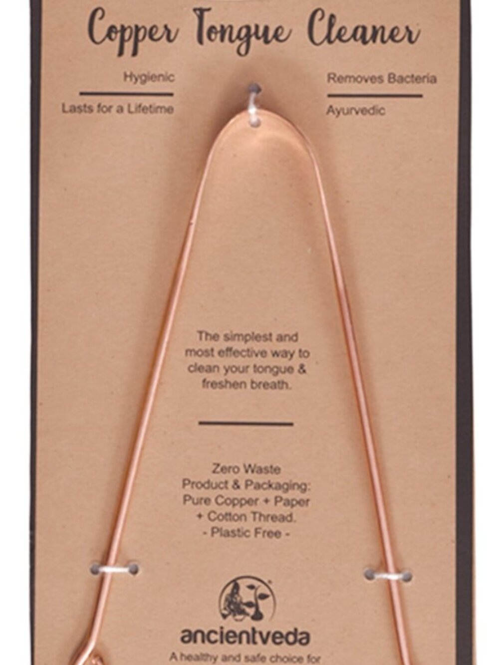 Copper Tongue Cleaner Pure Copper Tongue Scraper Hygiene, Fresh Breath